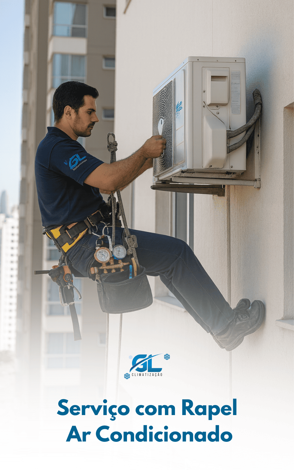 Serviço com Rapel de Ar Condicionado